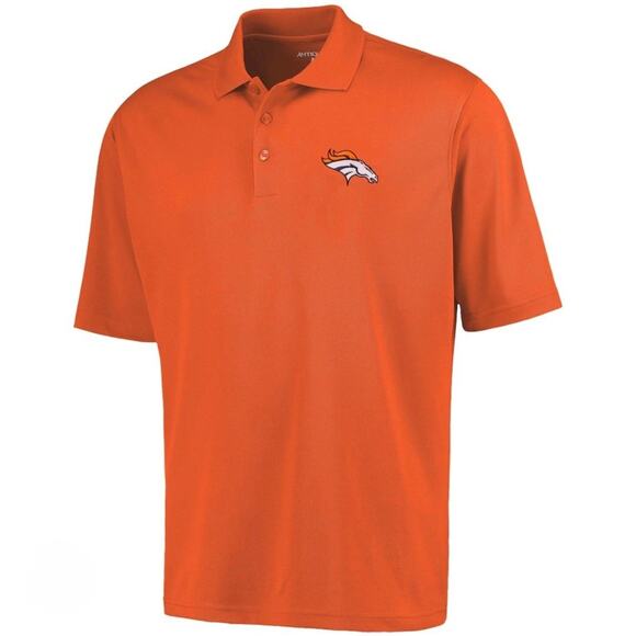NFL Fanatics Denver Broncos Xtra-Lite Polo Orange Men's Size 2XL Game Day - Picture 1 of 6